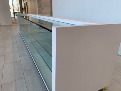 bonded glass in display case in paramus nj
