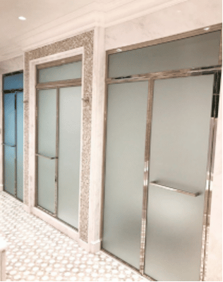 frosted glass shower doors