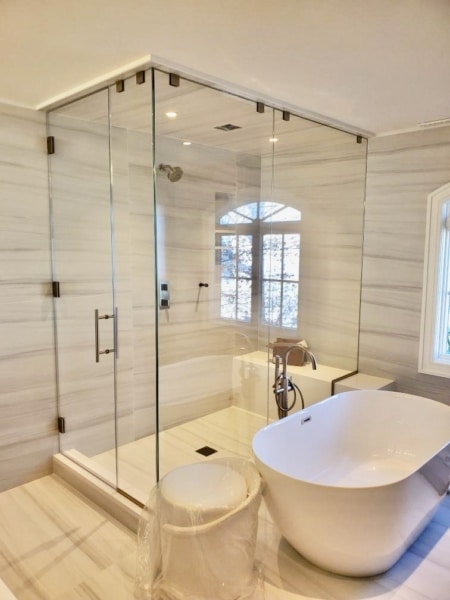 glass shower door enclosure in closter nj