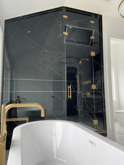 steam glass shower enclosure in englewood nj